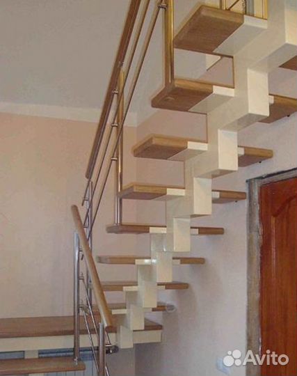 Металлический Каркас Лестницы на Монокосоуре на Вт