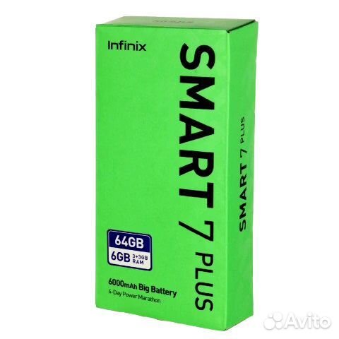 Infinix Smart 7 Plus, 3/64 ГБ