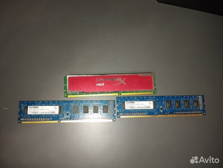 Озу hyperX Red 8gb и 2 по 2gb