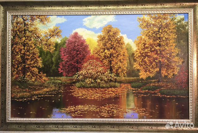 Картина маслом на холсте «Осень»