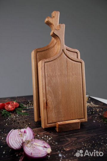 Набор разделочных досок из цельного дерева