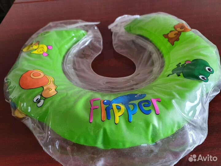 Круг надувной на шею для малышей Flipper