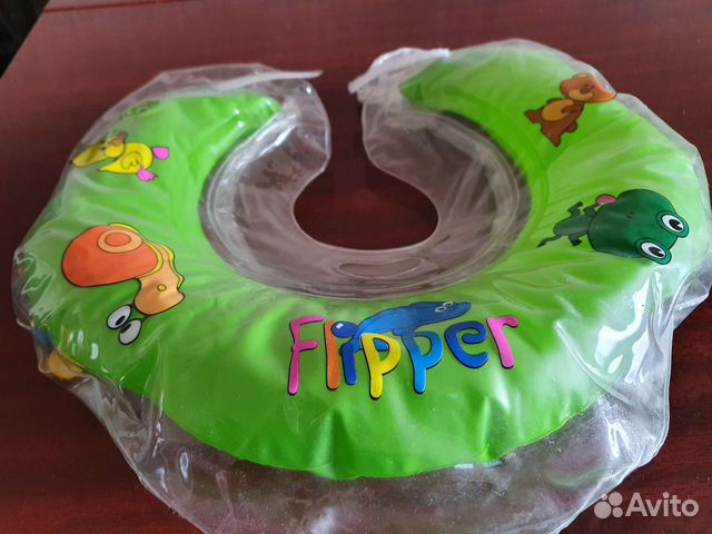 Круг надувной на шею для малышей Flipper