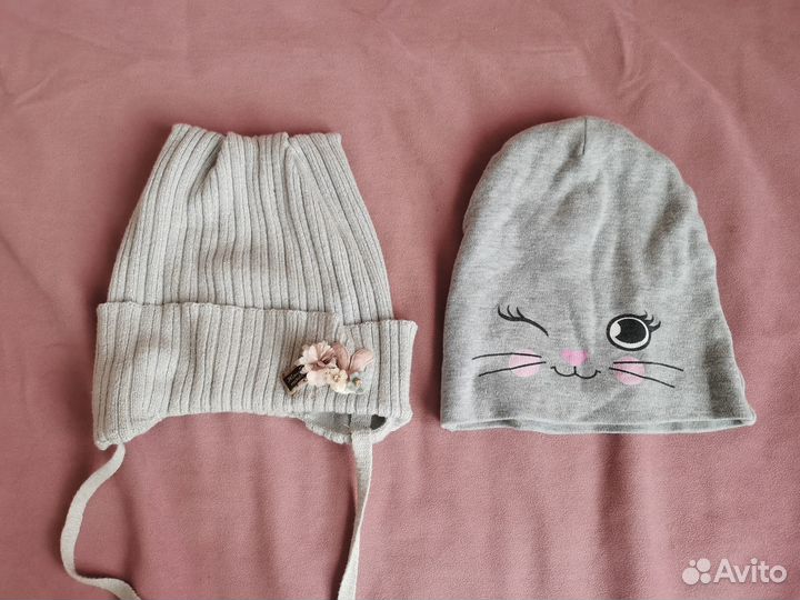 Шапки для девочки 5-7 лет