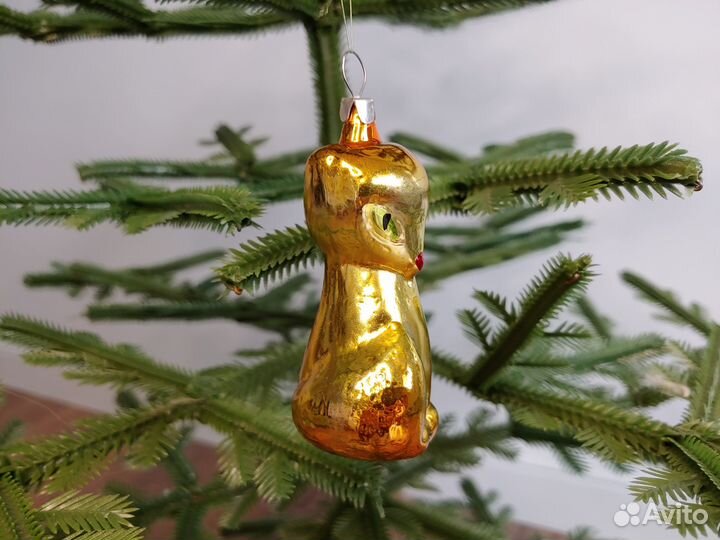 Ёлочная игрушка Лиса СССР