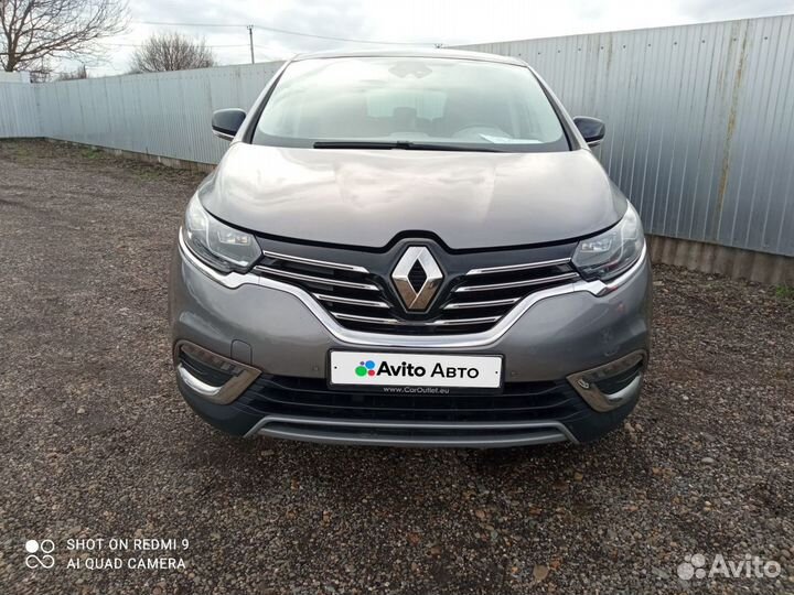 Renault Espace 1.6 AMT, 2016, 77 000 км