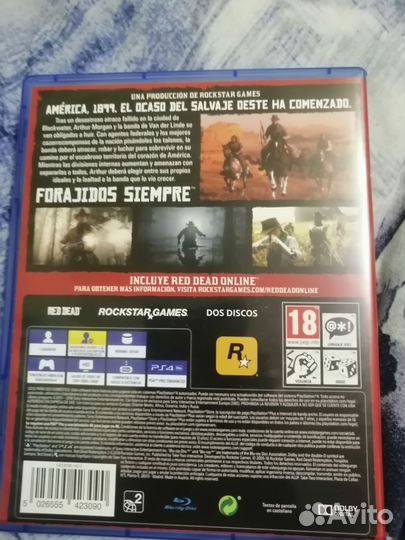 Продаю Red Dead Redemption 2 для playstation 4