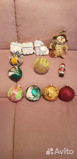 Елочные игрушки стекло