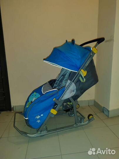 Детские санки коляска ника