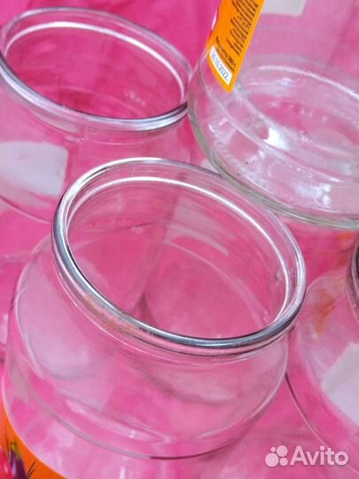 Банка стеклянная литровая Банки 1л под закатку