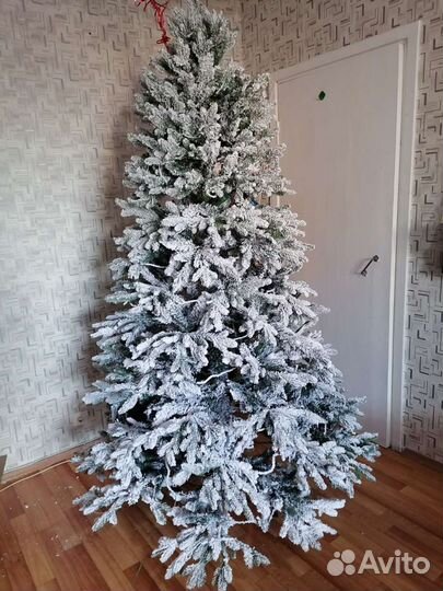 Ель искусственная Альпийская тёплый свет 2,1м