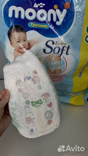 Подгузники трусик moony m extra soft 23 шт