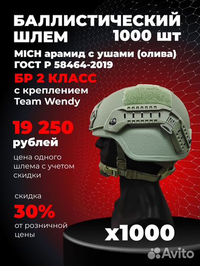 Шлем с ушами (Mich) с Team Wendy опт
