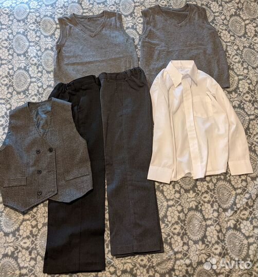 Школьная форма серая пакетом 122