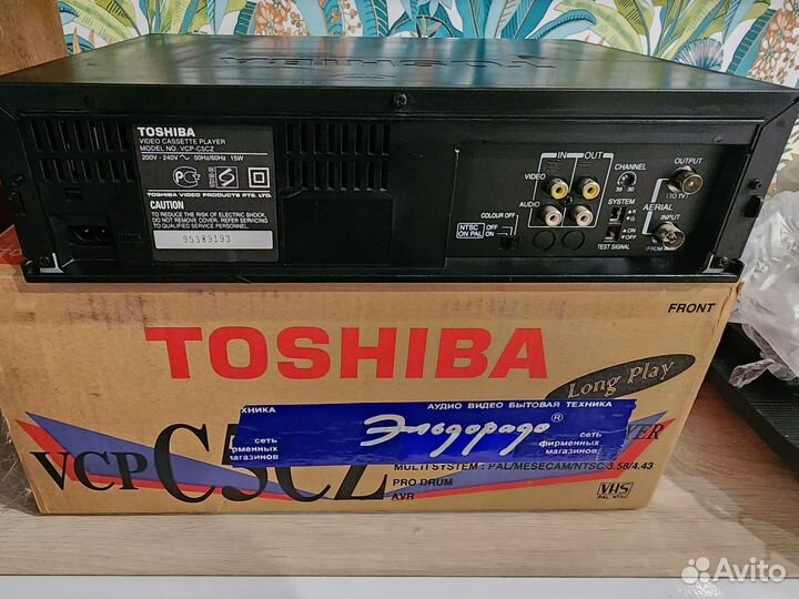 Toshiba vcp c5cz видеомагнитофон