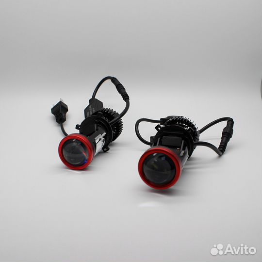 Светодиодные лампы LED линзы mini LED 6000K H4 Y7