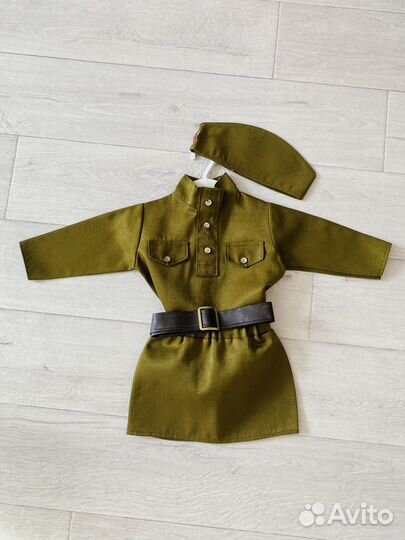 На брони-Детская военная форма для девочки