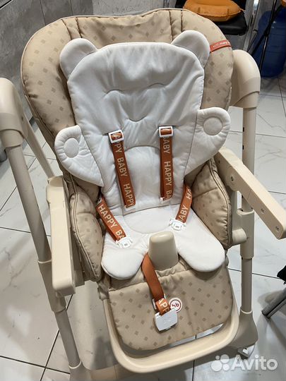 Детский стульчик для кормления happy baby