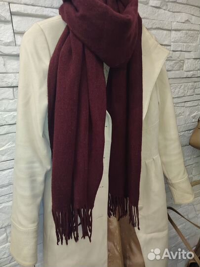 Шарф палантин плед вязаный женский