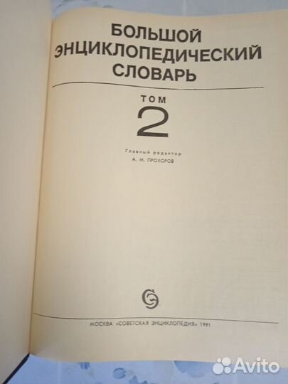 Большой энциклопедический словарь 2 тома