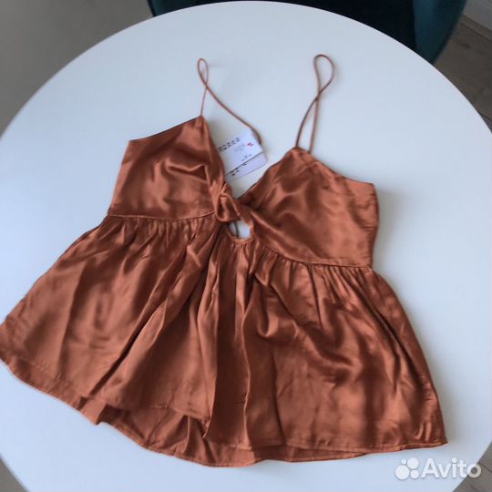 Топ вискоза XS S topshop новый lichi
