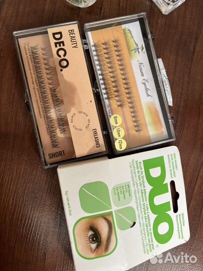 Ресницы (2 уп.) и клей - цена за все сразу
