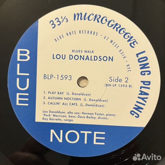 Lou Donaldson – Blues Walk (LP, Mono). 2002, US, B