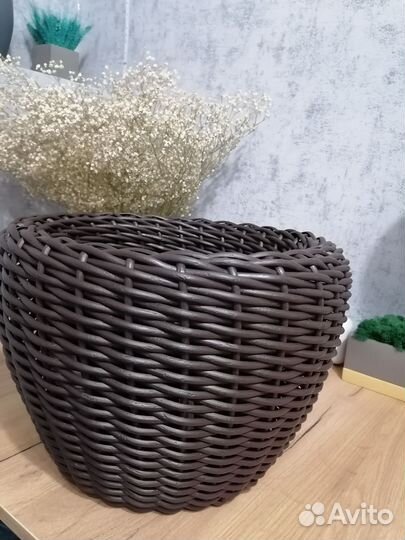 Кашпо из ротанга 12 литров