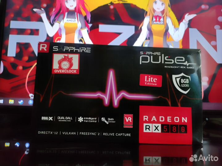 Видеокарта Sapphire RX 580 8Gb Pulse (+гарантия)