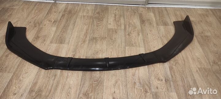 Сплиттер(губа) переднего бампера универсальный