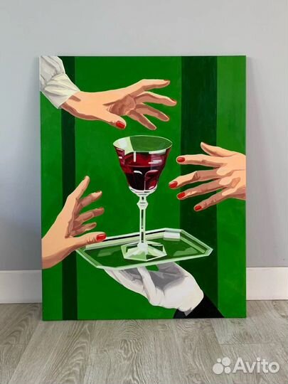 Интерьерная картина акрилом на холсте