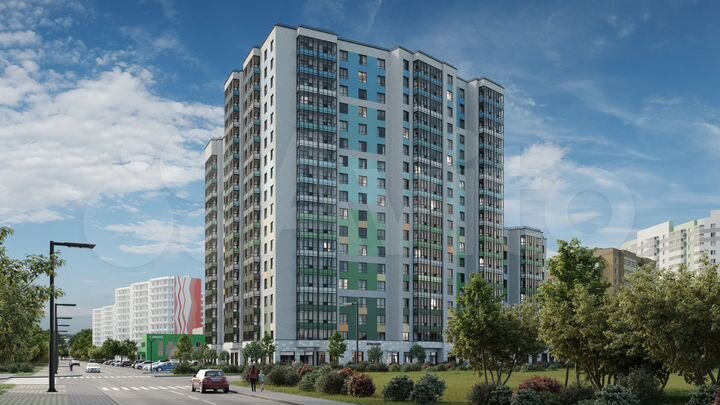 2-к. квартира, 57,8 м², 5/15 эт.
