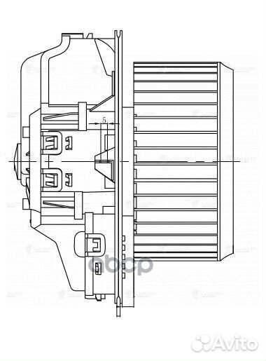 Э/вентилятор отоп. для а/м VW Touareg II (10)