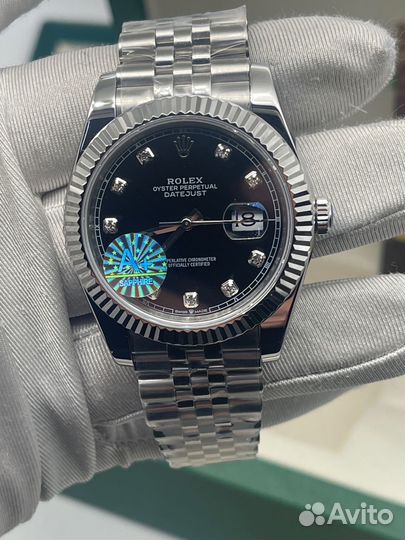 Часы Rolex datejust 41mm black dial
