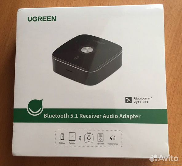 Ugreen Bluetooth 5.1 ресивер с aptX HD(новые)