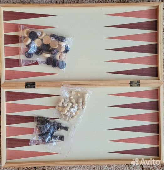 Шахматы, шашки, нарды 3 в 1 4848