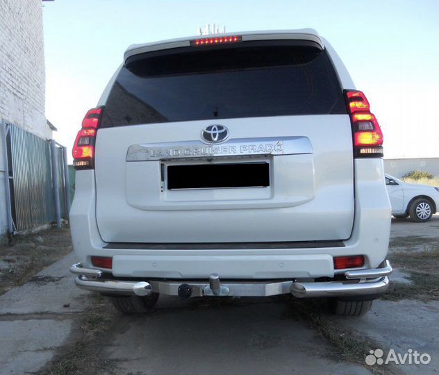 Защита задняя углы 76/42 Toyota Land Cruiser Prado