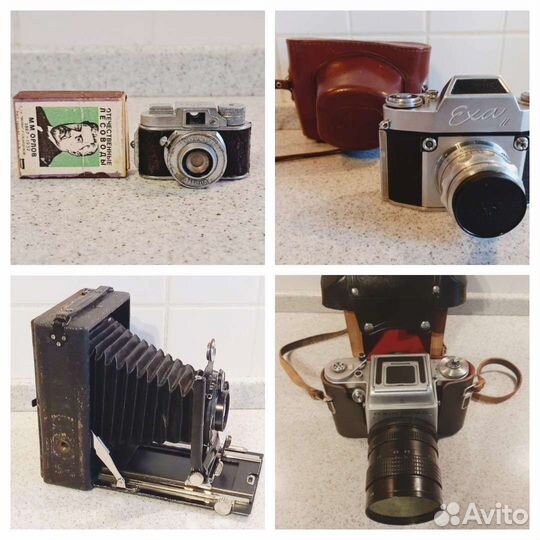 Фотоаппараты Midget, Exa II, Compur-Acomar. Contax