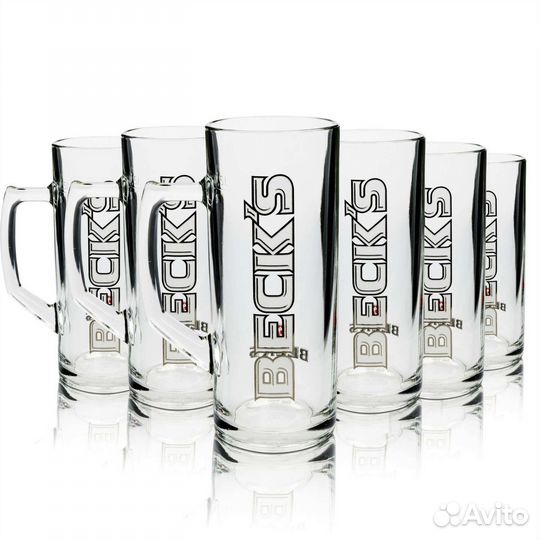 Кружка пивная Beck's 8 штук