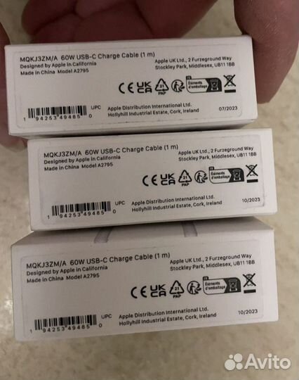 Кабель Apple 60W 240W USB-C Charge Cable