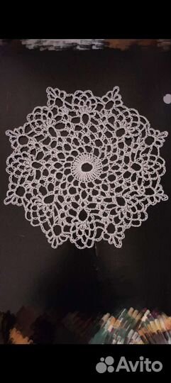 Салфетка кружевная крючком подарок