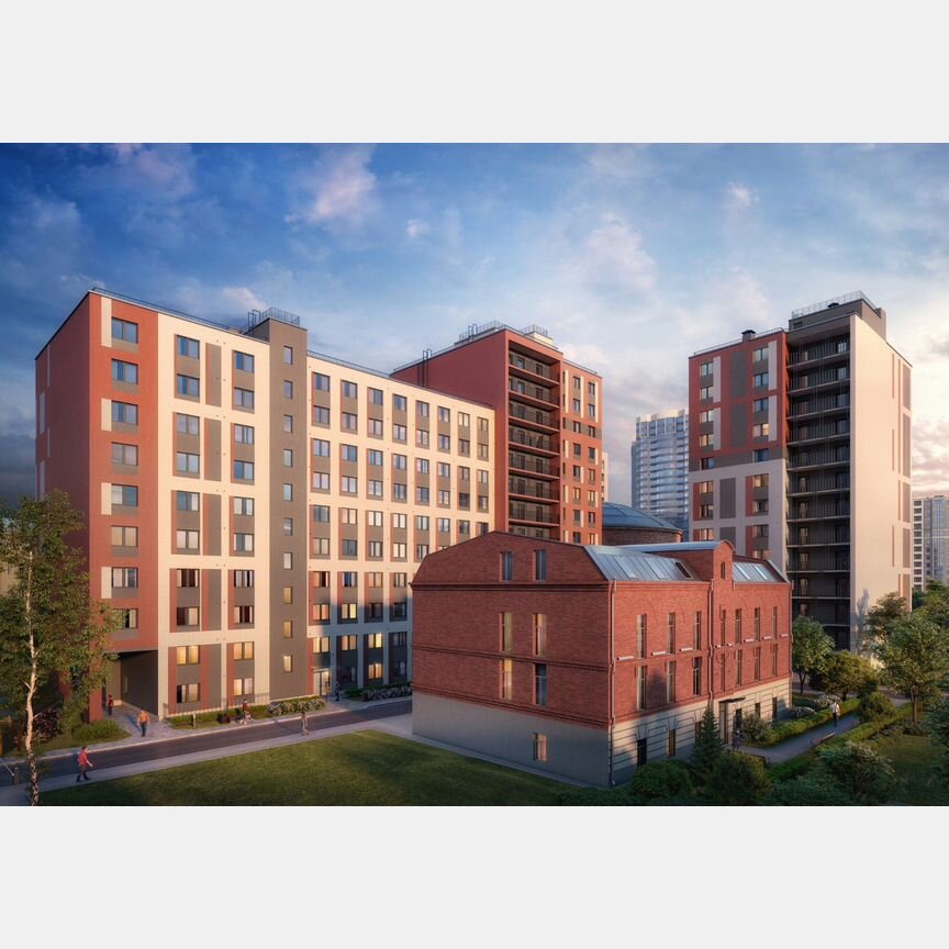 Апартаменты-студия, 33,4 м², 6/13 эт.