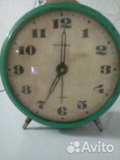 Будильник механический СССР (на запчасти)