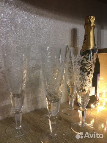 Фужеры хрусталь Весна