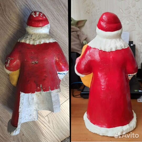 Реставрация подставочных фигур под елку