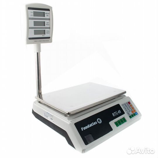 Торговые весы Foodatlas 40кг/2гр втс-40