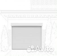 Ворота роллетные рулонные 1700x1900 Алютех белый