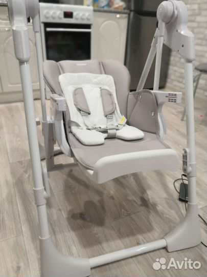 Стульчик для кормления 2 в 1 электрокачель