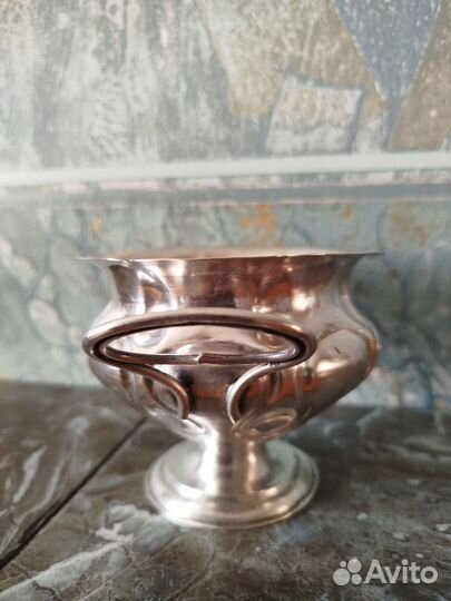 Серебряная царская конфетница 84 пробы