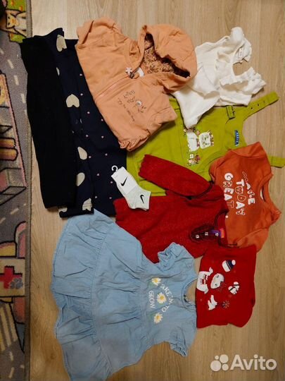 Детские вещи пакетом на девочку 80